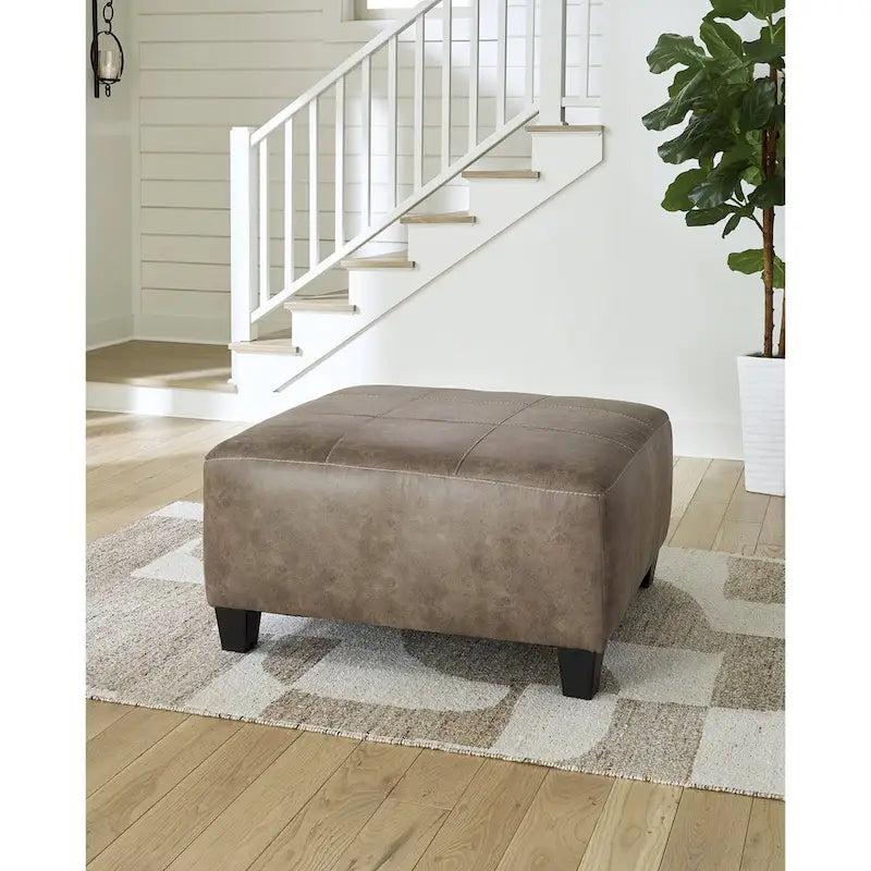 Signature Design by Ashley Navi Fossil Grand pouf d'appoint