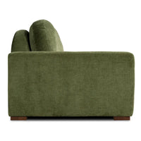 Canapé Poly & Bark Fano 99 en velours vert vieilli