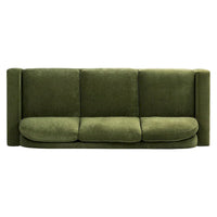 Canapé Poly & Bark Fano 99 en velours vert vieilli