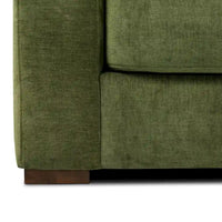 Canapé Poly & Bark Fano 99 en velours vert vieilli