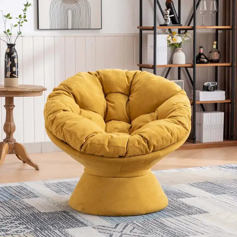 Grand fauteuil d'appoint pivotant à 360° pour salon et chambre