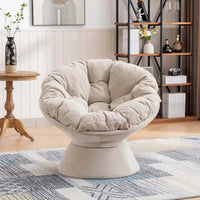 Grand fauteuil d'appoint pivotant à 360° pour salon et chambre