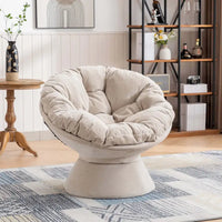 Grand fauteuil d'appoint pivotant à 360° pour salon et chambre