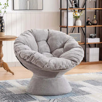 Grand fauteuil d'appoint pivotant à 360° pour salon et chambre