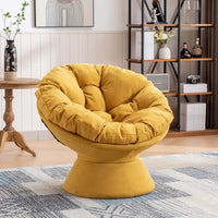 Grand fauteuil d'appoint pivotant à 360° pour salon et chambre