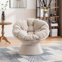 Grand fauteuil d'appoint pivotant à 360° pour salon et chambre
