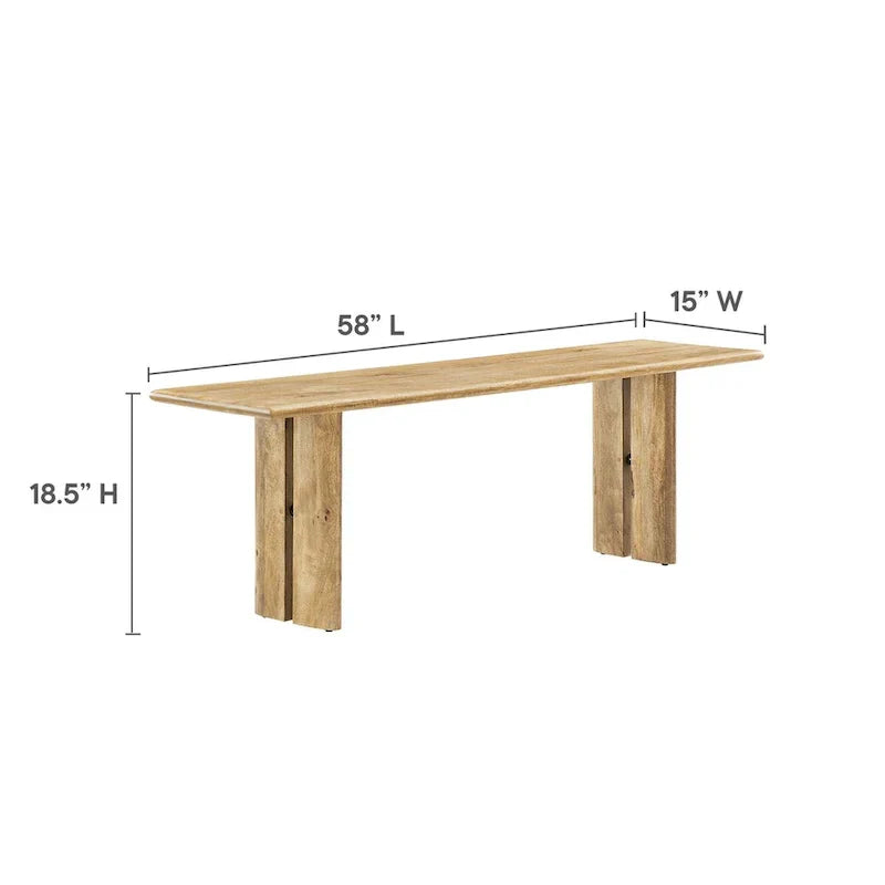 Banc en bois Amistad 58