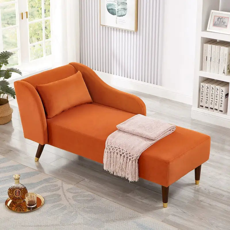Méridienne moderne en velours