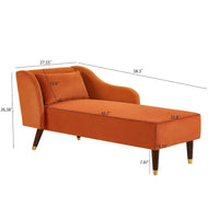 Méridienne moderne en velours