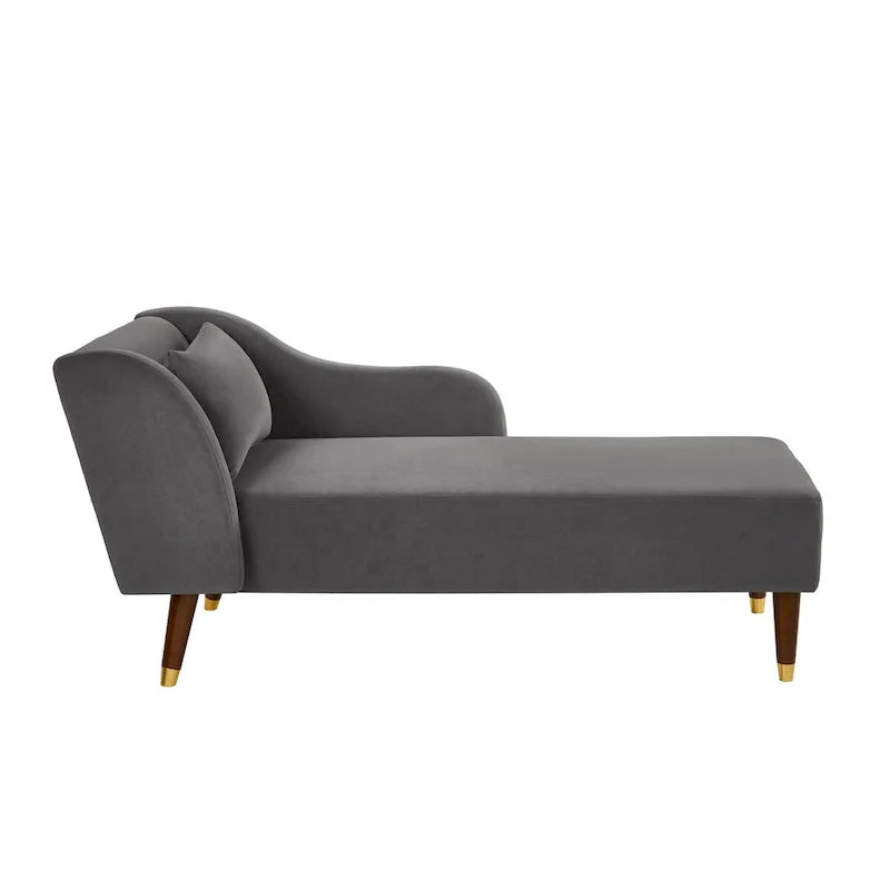 Méridienne moderne en velours