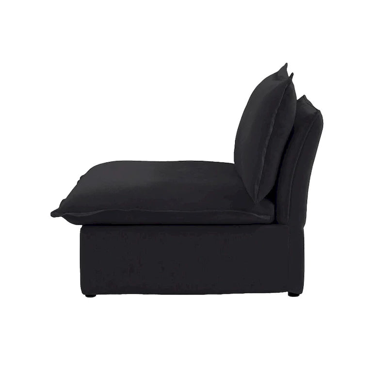 Canapé sectionnel modulaire convertible en U 163 pouces, confort moelleux garni de duvet, rembourré généreusement
