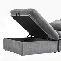 Ensemble de canapés 3 pièces pour salon, canapé modulable Cloud avec pouf de rangement