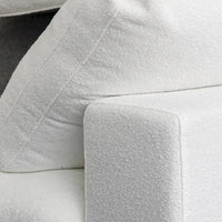 Ensemble de canapés 3 pièces pour salon, canapé modulable Cloud avec pouf de rangement
