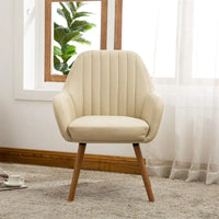 Fauteuil d'appoint contemporain en tissu