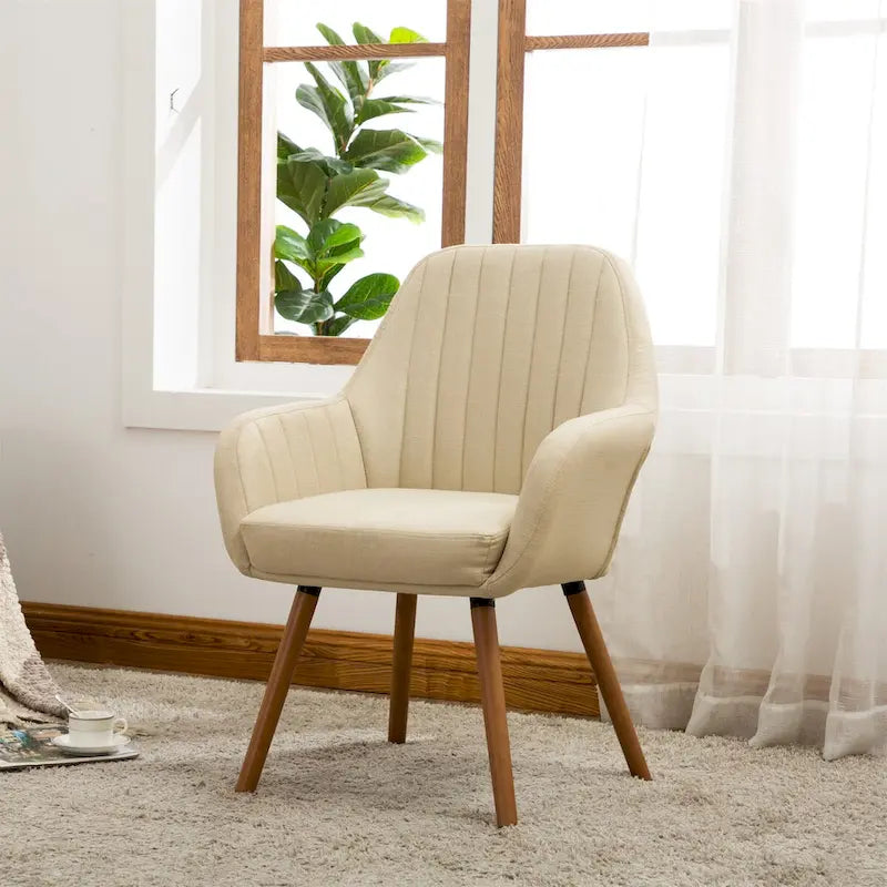 Fauteuil d'appoint contemporain en tissu