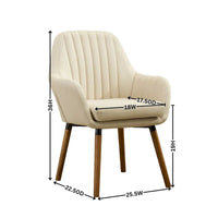 Fauteuil d'appoint contemporain en tissu