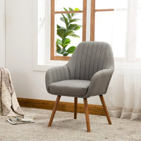 Fauteuil d'appoint contemporain en tissu
