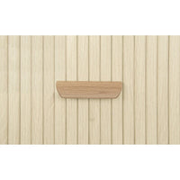 Meuble d'appoint avec portes tambours coulissantes en douceur
