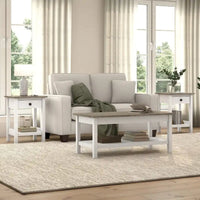 Table basse et tables d'appoint de la collection Mayfield Farmhouse de Bush Furniture
