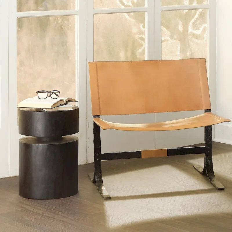 Table d'appoint ronde Jamie Young Dylan Wood