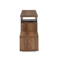 Meuble TV en bois classique, console multimédia pour TV jusqu'à 55 avec cheminée électrique