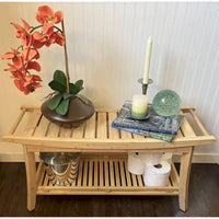 Banc de spa Premier en bambou massif 39