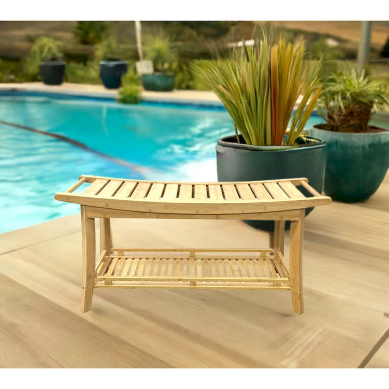 Banc de spa Premier en bambou massif 39