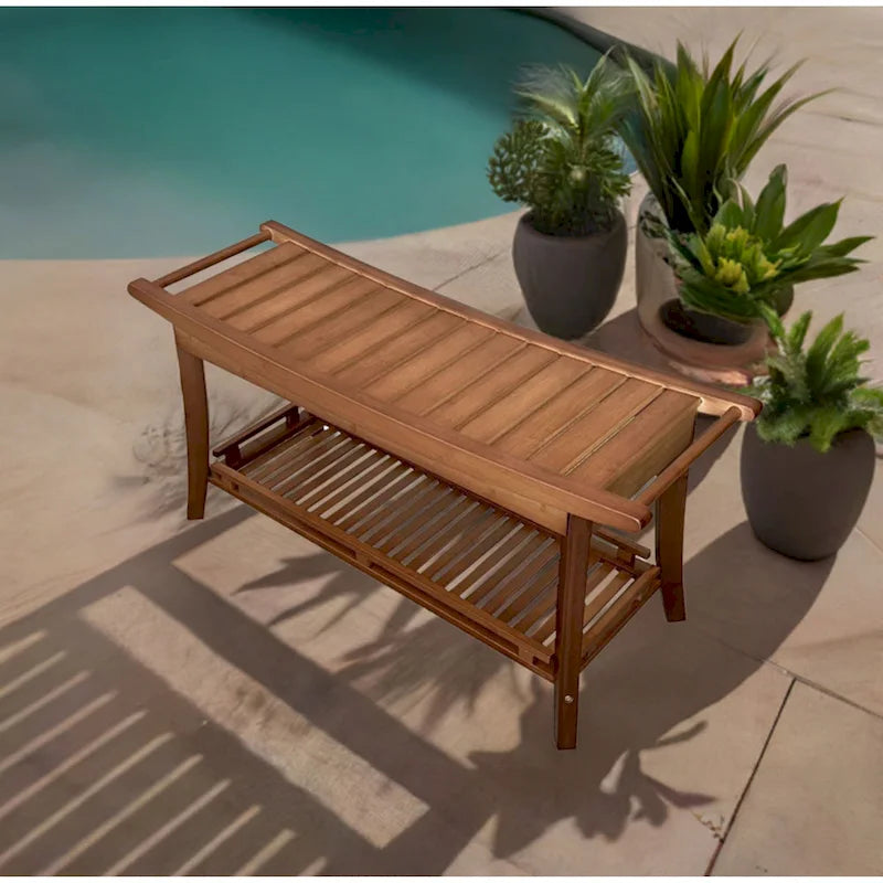 Banc de spa Premier en bambou massif 39