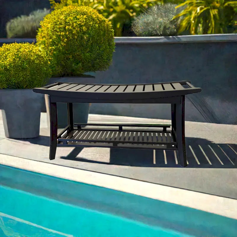 Banc de spa Premier en bambou massif 39