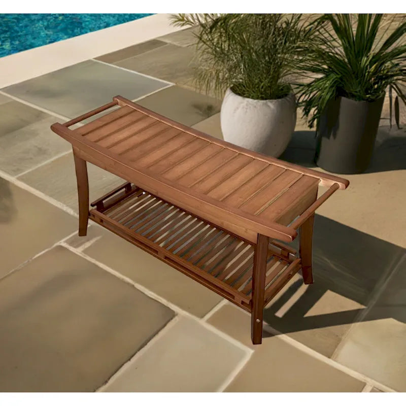 Banc de spa Premier en bambou massif 39