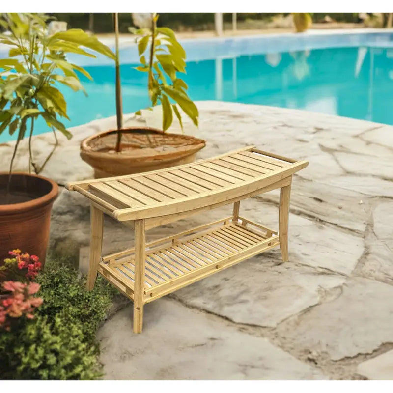 Banc de spa Premier en bambou massif 39