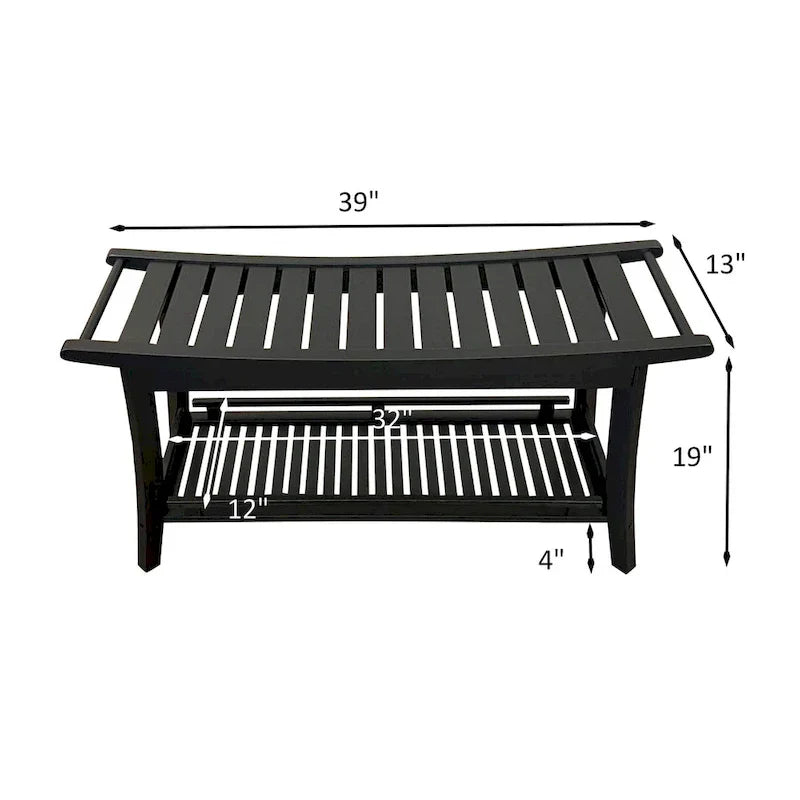 Banc de spa Premier 39 en bambou massif