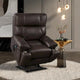 Fauteuil Inclinable avec Support Téléphone, Élévateur Électrique avec 2 Moteurs Massage et Chaleur pour Personnes Âgées, 2 Poches Latérales, Porte-Gobelets