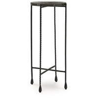 Signature Design by Ashley Newgoren Table d'appoint transparente/noire - 11L x 11P x 24H
