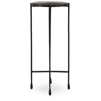 Signature Design by Ashley Newgoren Table d'appoint transparente/noire - 11L x 11P x 24H