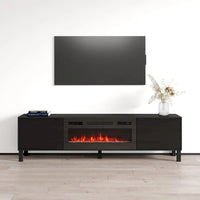 Meuble TV avec cheminée Rustico BL-01