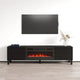 Meuble TV avec cheminée Rustico BL-01