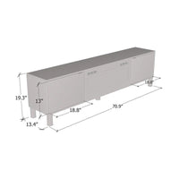 Meuble TV avec cheminée Rustico BL-01