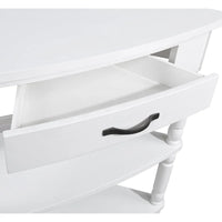 Table d'appoint d'angle triangulaire en bois pour petit salon