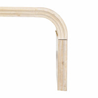 Table basse minimaliste au design Art déco incurvé