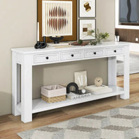 Console pour entrée, couloir, table de canapé avec tiroirs de rangement et étagère inférieure