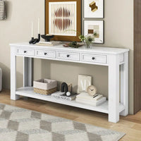 Console pour entrée, couloir, table de canapé avec tiroirs de rangement et étagère inférieure