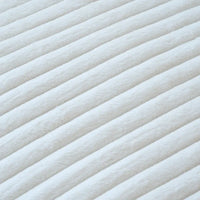 Canapé sectionnel moderne en L en tissu polyester avec pouf