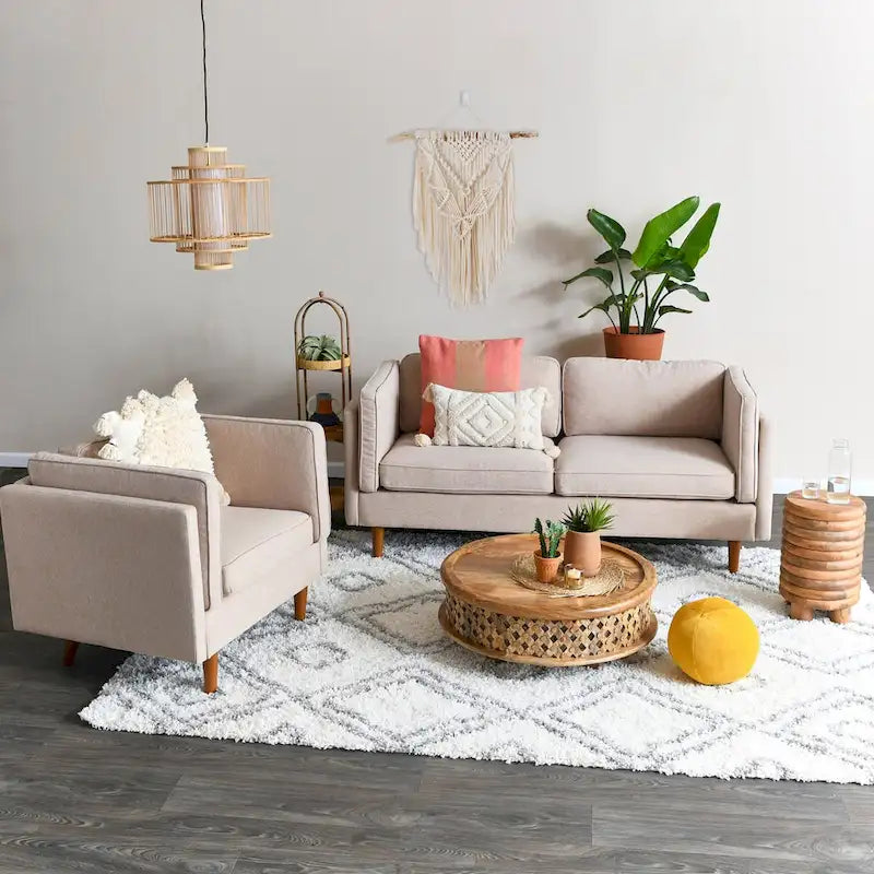 Table d'appoint ou tabouret Vintage en bois massif Dossier