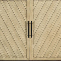 Buffet vintage classique en bois avec étagères internes réglables
