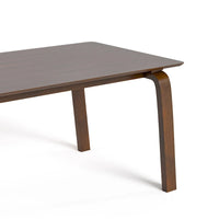 Ensemble de table à manger rectangulaire 7 pièces en noyer du milieu du siècle Furniture of America Beau I
