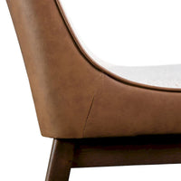 Ensemble de table à manger rectangulaire 7 pièces en noyer du milieu du siècle Furniture of America Beau I