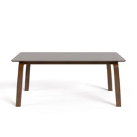 Ensemble de table à manger rectangulaire 7 pièces en noyer du milieu du siècle Furniture of America Beau I