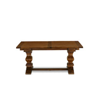 Ensemble de salle à manger 11 pièces East West Furniture - une table à manger et 10 chaises en tissu lin sable clair (options de finition)