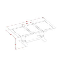 Ensemble de salle à manger 11 pièces East West Furniture - une table à manger et 10 chaises en tissu lin sable clair (options de finition)